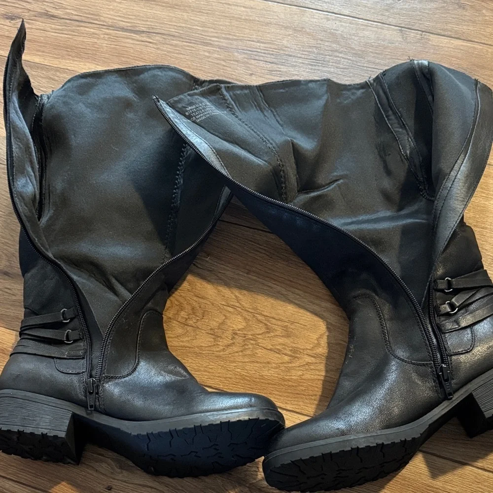 BareTraps Black Over the Knee Boots